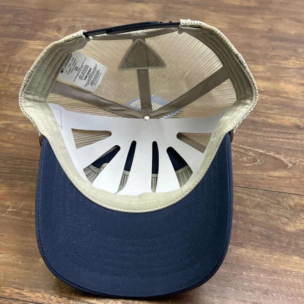 Columbia Phg Big Buck Mesh Snap-Back Cap Blue Tan Hunt‎ Line Unisex NWT